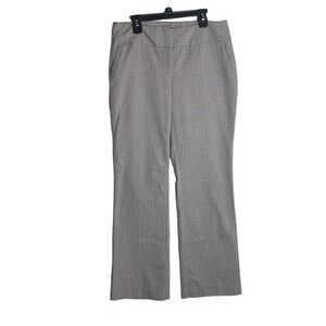 Ann Taylor Factory Pants Womens SZ 0 Curvy Gray Stripe Trouser Classic Runs Big